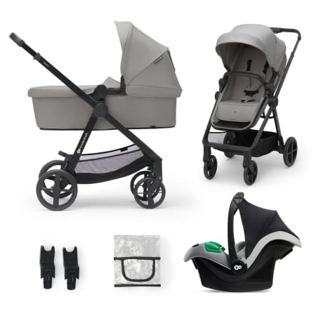 CARUCIOR KINDERKRAFT NEWLY, 3 IN 1, LIGHT GREY [3]