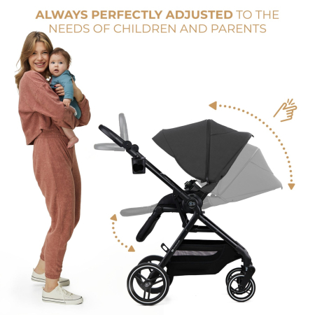 CARUCIOR KINDERKRAFT YOXI 3IN1 (MINK PRO) MOON GREY [2]