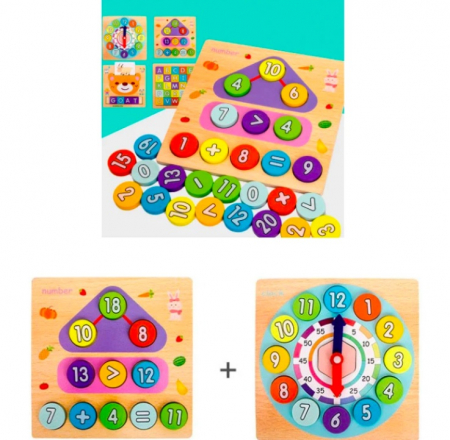 Ceas de lemn 2 in 1 [0]