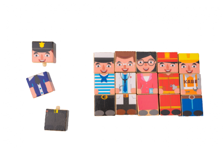 Cuburi de lemn puzzle MESERII [2]