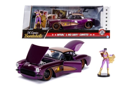 Mașinuțe, Motociclete, Elicoptere, Avioane - DC COMICS BOMBSHELLS 1957 CHEVY BATGIRL SCARA 1 LA 24