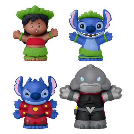 FISHER PRICE LITTLE PEOPLE COLLECTOR DISNEY LILO SI STITCH SET 4 FIGURINE [1]