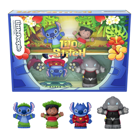 FISHER PRICE LITTLE PEOPLE COLLECTOR DISNEY LILO SI STITCH SET 4 FIGURINE [6]