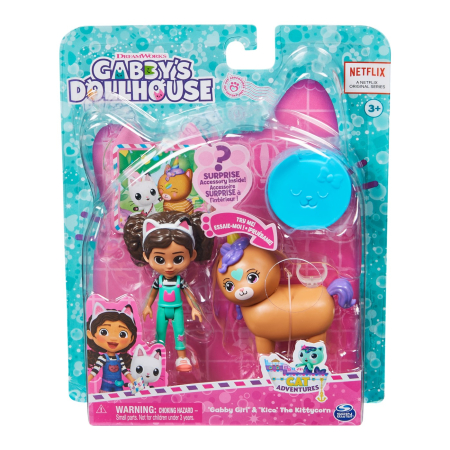 Figurine cu eroi și personaje - GABBYS DOLLHOUSE PACHET 2 FIGURINE GABBY SI KICO
