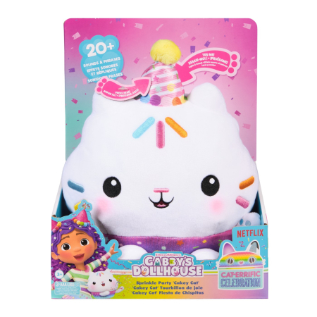 Jucării de pluș - GABBYS DOLLHOUSE PLUS STRALUCITOR MOTANUL BRIOSEL 25CM