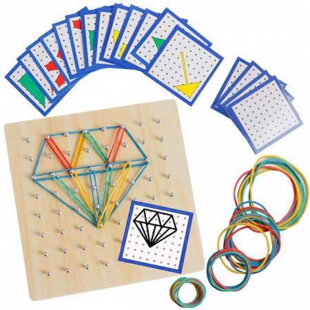 Geoboard Montessori cu elastice [1]