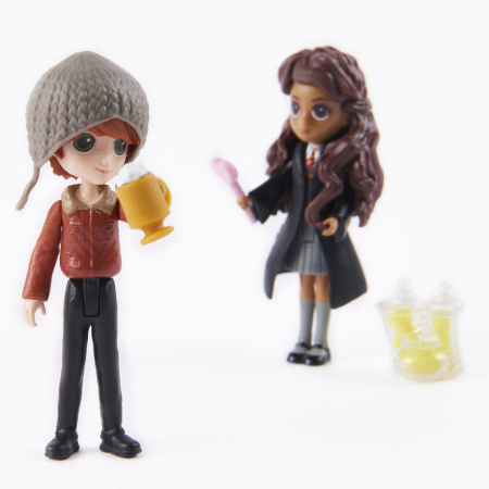 HARRY POTTER WIZARDING WORLD MAGICAL MINIS SET 2 FIGURINE RON SI PARVATI [4]