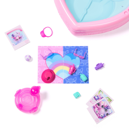 HATCHIMALS ALIVE NEON RAINBOW SET PETRECERE LA PISCINA [1]