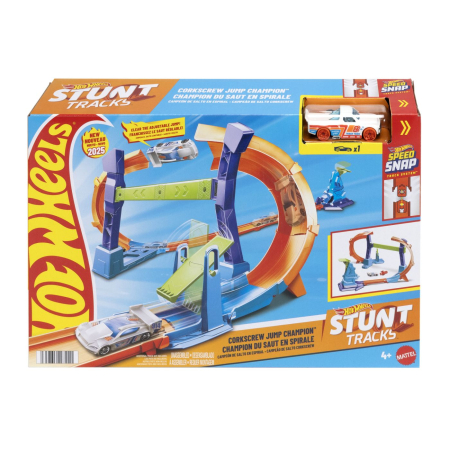 Masinute, Motociclete, Elicoptere, Avioane - HOT WHEELS CIRCUIT CAMPIONUL SARITURII IN SPIRALA