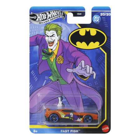 Masinute, Motociclete, Elicoptere, Avioane - HOT WHEELS MASINA METALICA TEMATICA BATMAN FAST FISH SCARA 1 LA 64