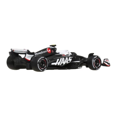 HOT WHEELS PREMIUM REAL RIDERS FORMULA 1 2024 MASINUTA METALICA MONEYGRAM HAAS F1 TEAM VF 24 NUMARUL 27 SCARA 1 LA 64 [3]