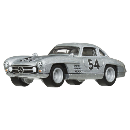 HOT WHEELS TRANSPORTATOR  MERCEDES-BENZ 55 BLAUES WUNDER CU MASINUTA MERCEDES-BENZ 300 SL SCARA 1:64 [4]