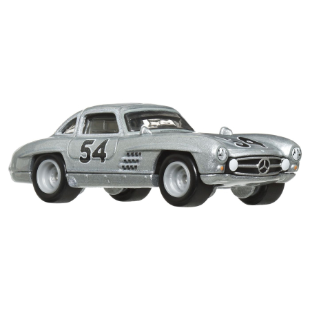 HOT WHEELS TRANSPORTATOR  MERCEDES-BENZ 55 BLAUES WUNDER CU MASINUTA MERCEDES-BENZ 300 SL SCARA 1:64 [6]