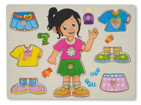 Incastru de lemn Imbraca fetita [1]