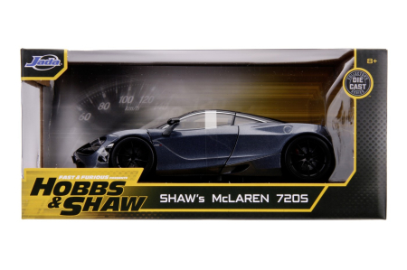 Mașinuțe, Motociclete, Elicoptere, Avioane - JADA FAST AND FURIOUS MASINUTA METALICA SHAW S MCLAREN 720S SCARA 1:24