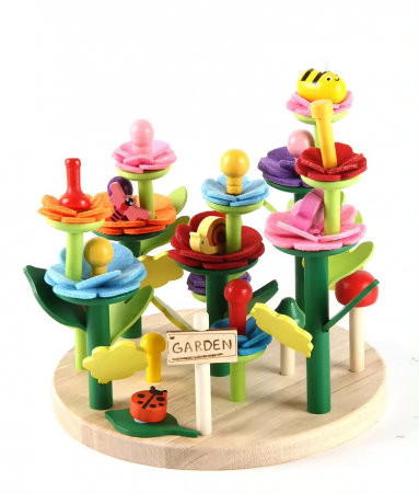 Materiale didactice - Joc creativ de construit Montessori - Mini Garden