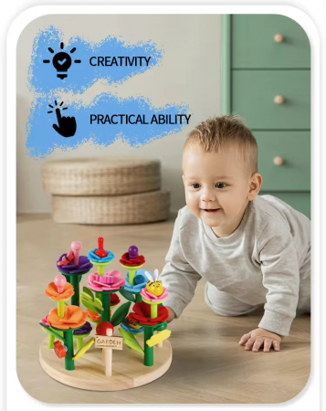 Joc creativ de construit Montessori - Mini Garden [2]