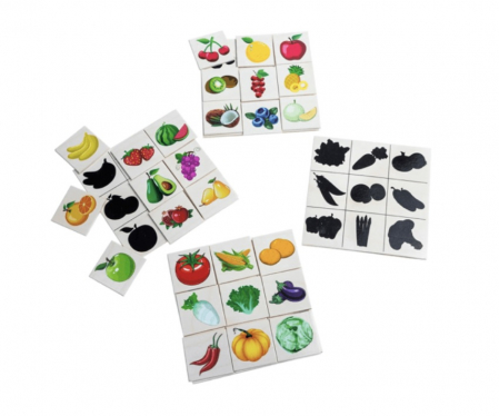 Joc de asociere cu Umbre – Fructe si legume [1]
