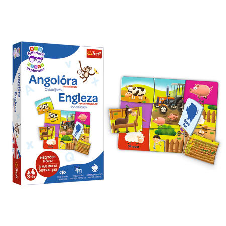 Jucării interactive - JOC EDUCATIV EDUPUZZLE ENGLEZA PENTRU PRESCOLARI