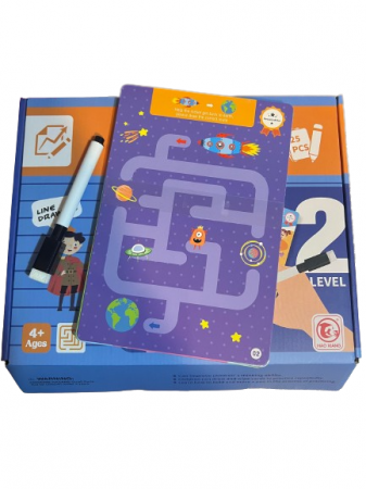 Joc labirinturi 25 planse reutilizabile LEVEL 2 [2]