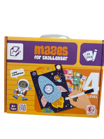Joc labirinturi 25 planse reutilizabile LEVEL 4 [0]