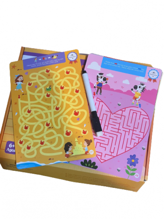 Joc labirinturi 25 planse reutilizabile LEVEL 4 [3]