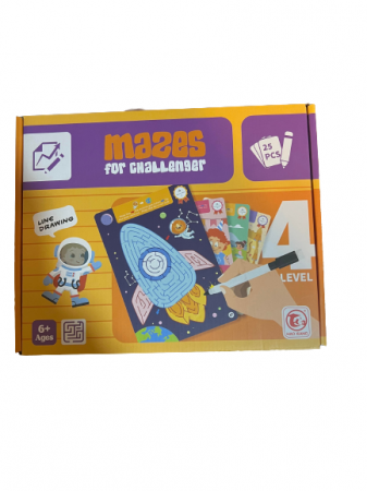 Joc labirinturi 25 planse reutilizabile LEVEL 4 [1]