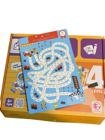 Joc labirinturi 25 planse reutilizabile LEVEL 4 [2]