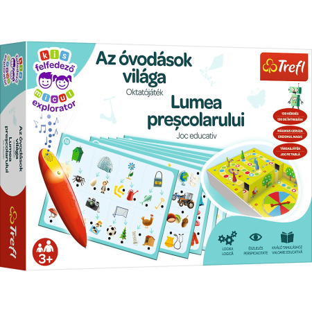 Figurine cu eroi și personaje - JOC LUMEA PRESCOLARULUI CU CREION MAGIC