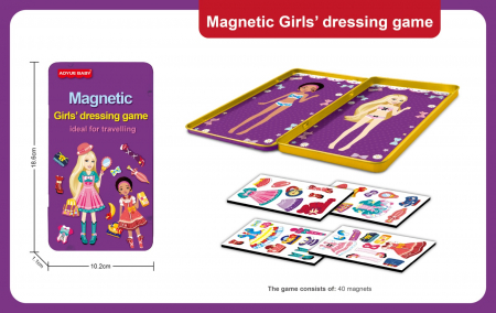 Jucării copii 4-5 ani - Joc magnetic  - Girl's Dressing