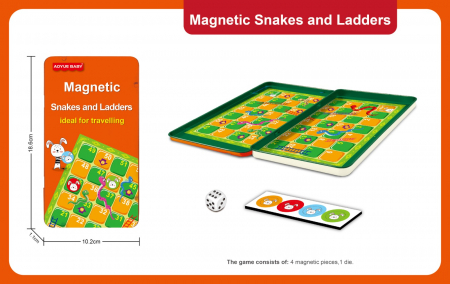 Idei de cadouri - Joc magnetic - Serpi si scari