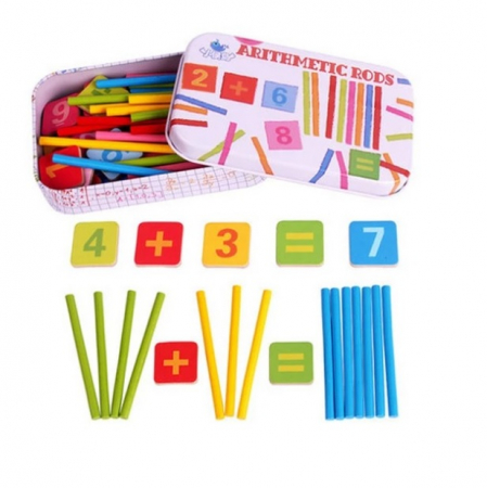 Joc matematic cu betisoare in cutie metalica [0]