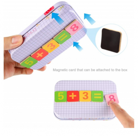 Joc matematic cu betisoare in cutie metalica [4]