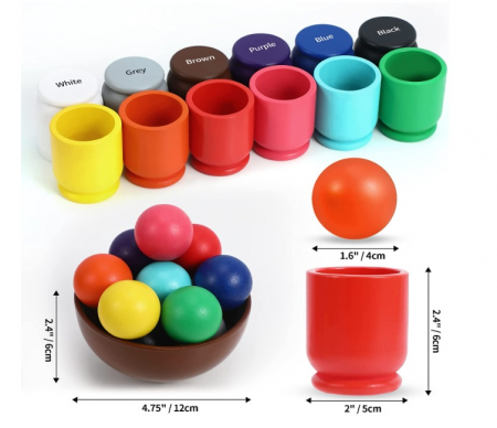 Joc sortare bile in pahar. 26 de piese [1]