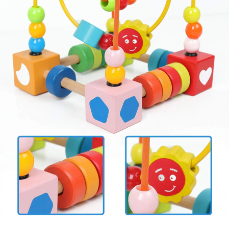 Jucarie Montessori 2 in 1 Circuit cu bile [2]