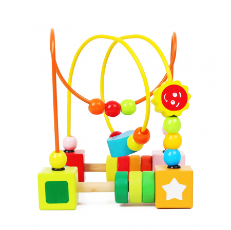 Jucarie Montessori 2 in 1 Circuit cu bile [1]