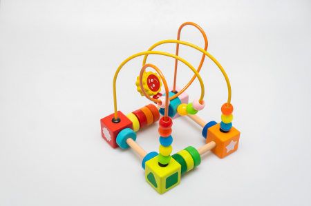 Jucarie Montessori 2 in 1 Circuit cu bile [6]