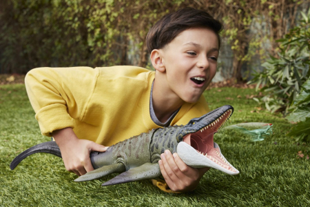 JURASSIC WORLD REBIRTH BITE N BLAST DINOZAUR MOSASAURUS INTERACTIV CU MISCARI SI FUNCTIE SPECIALA 50CM [3]