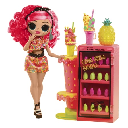 L.O.L. SURPRISE! OMG SWEET NAILS PINKY POPS FRUIT SHOP SET PAPUSA CU ACCESORII [3]