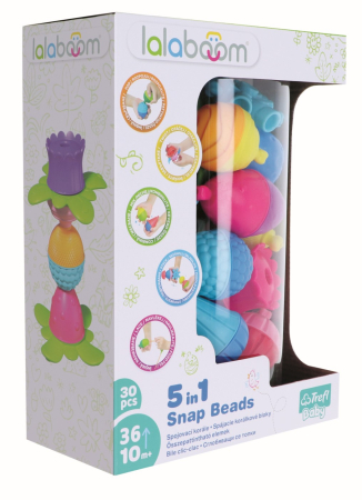 Jucării pentru bebeluși - LALABOOM JOC DE DEZVOLTARE BEBE MONTESSORI 30 PIESE