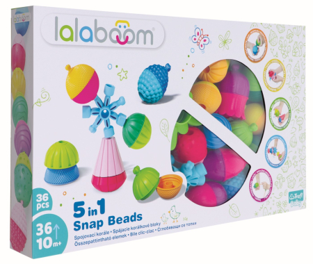 Jucării pentru bebeluși - LALABOOM JOC DE DEZVOLTARE BEBE MONTESSORI 36 PIESE