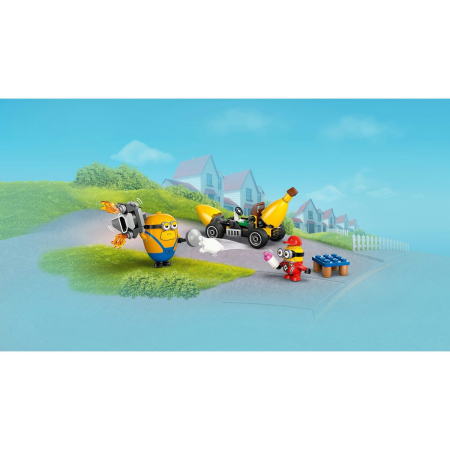 LEGO DESPICABLE ME4 MINIONII SI MASINA BANANA 75580 [1]