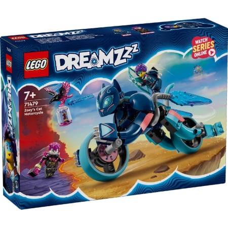 Seturi de construcție - LEGO DREAMZZZ MOTOCICLETA PISICA A LUI ZOEY 71479