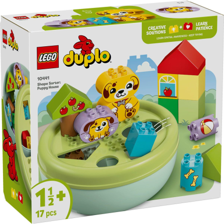 Seturi de construcție - LEGO DUPLO SORTATOR DE FORME CASA PENTRU CATEI 10441