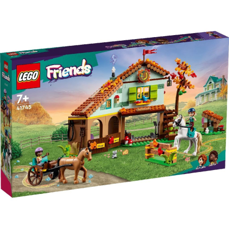 Seturi de construcție - LEGO FRIENDS GRAJDUL PENTRU CAI AL LUI AUTUMN 41745
