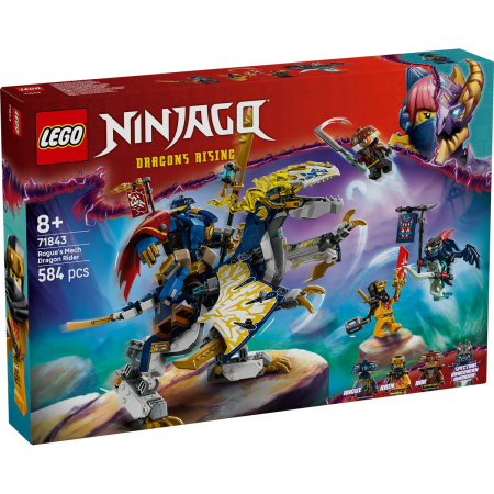 Seturi de construcție - LEGO NINJAGO ROBOTUL CALARET DE DRAGON A LUI ROGUE 71843