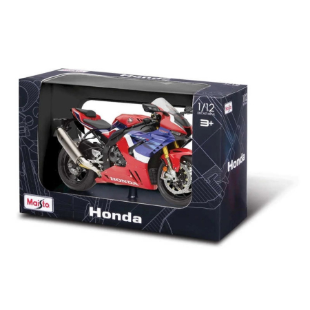 Masinute, Motociclete, Elicoptere, Avioane - MAISTO MOTOCICLETA METALICA CU STAND HONDA CBR 1000RR R FIREBLADE SP SCARA 1 LA 12