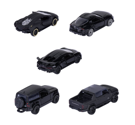 MAJORETTE SET 5 MASINUTE BLACK EDITION 2.0 GIFTPACK [1]