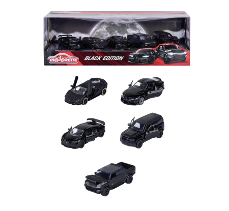 MAJORETTE SET 5 MASINUTE BLACK EDITION 2.0 GIFTPACK [3]