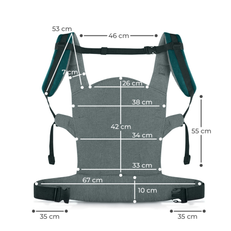 MARSUPIU ERGONOMIC KINDERKRAFT MILO, NATURE VIBES [5]